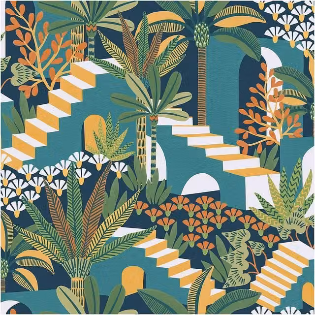Envy Vacay Tropical Night Green Floral Botanical Wallpaper, Width: 52 cm, Length: 1000 cm – 1