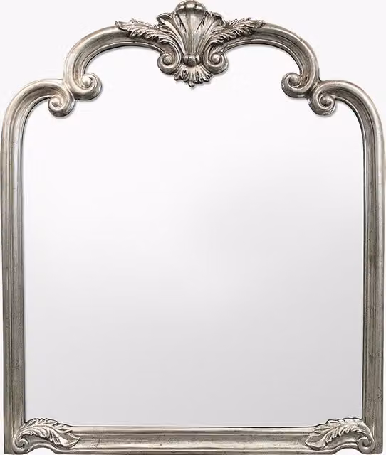 Perch & Parrow Aletta Rectangular Silver Glass Mirror