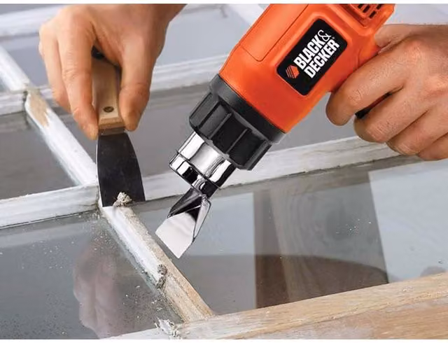 Black + Decker KX1650 Heat Gun, 1750W, Multicolour