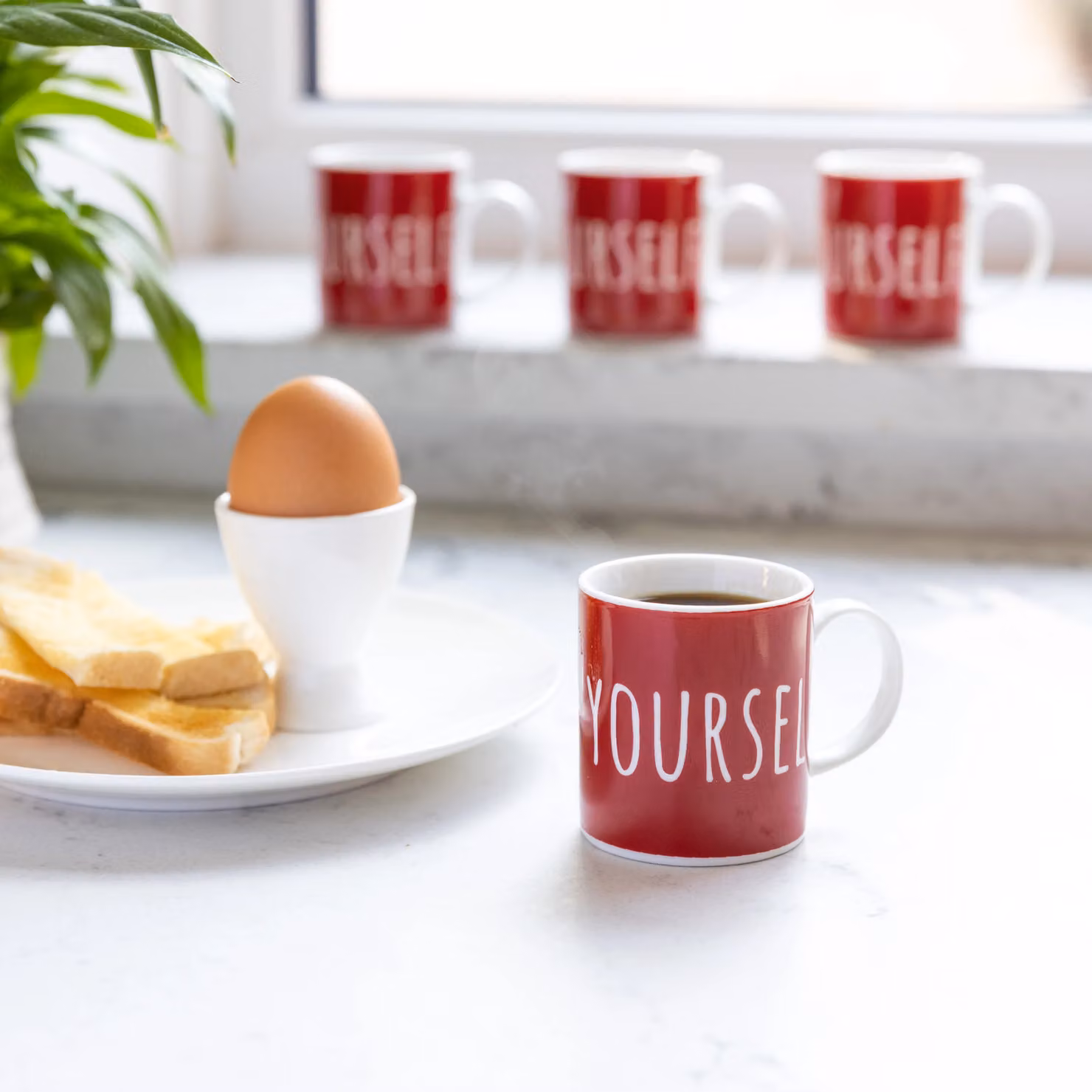 Kitchen Craft Espresso Yourself Porcelain Espresso Cup, Red, 80ml – 5