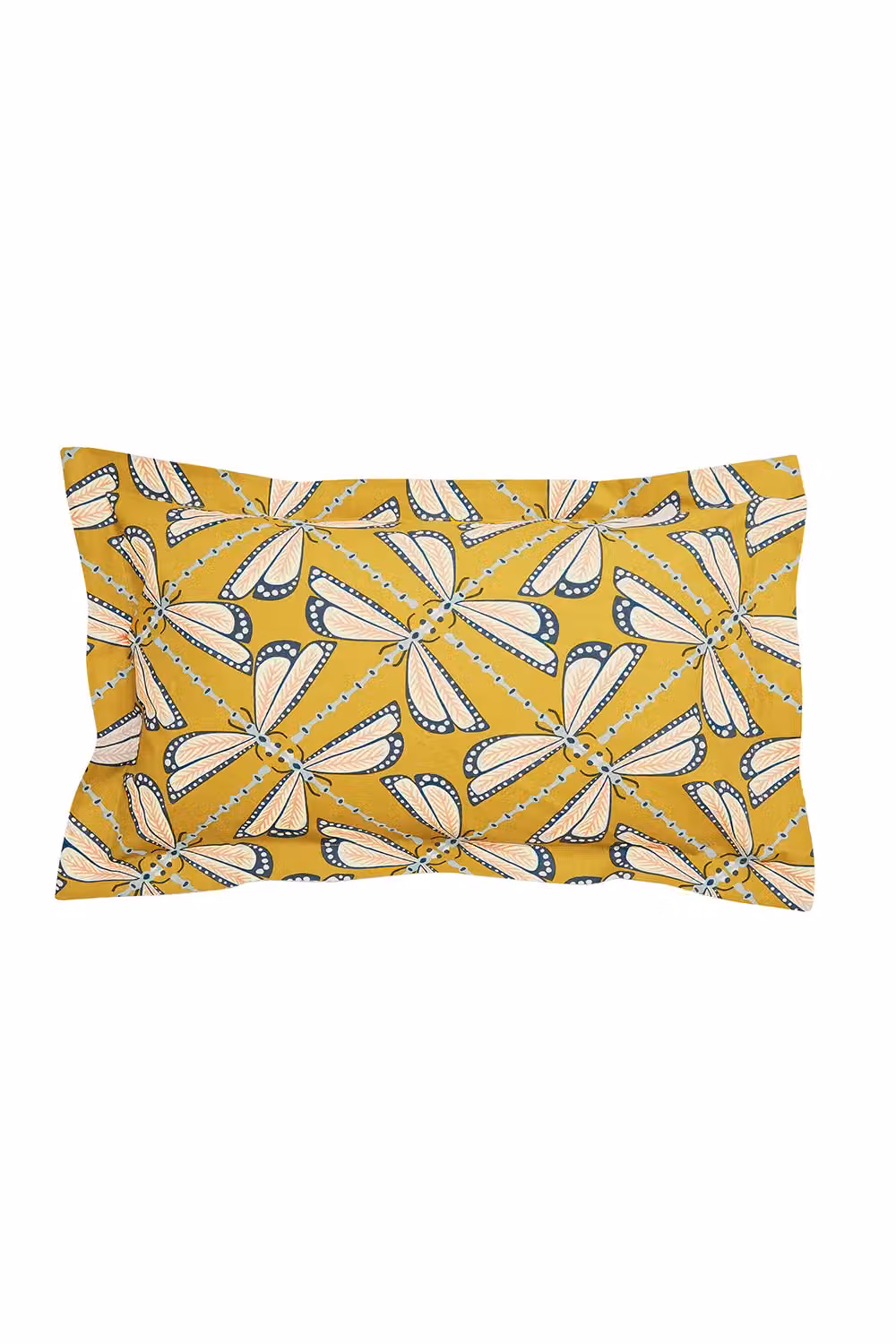 Scion Moon Flights Reversible Cotton Duvet Cover and Pillowcase Set in Blue and Yellow, W: 90 cm, L: 200 cm – 2