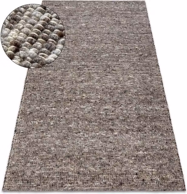 RugsX Nepal Grey Wool Woven Rectangular Rug, W: 250 cm, D: 300 cm