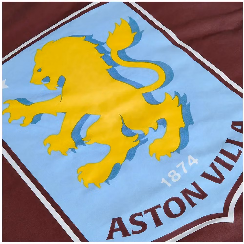 Aston Villa FC Reversible Crest Duvet Cover Set, Red and Multicolour, W: 135 cm, H: 200 cm – 3