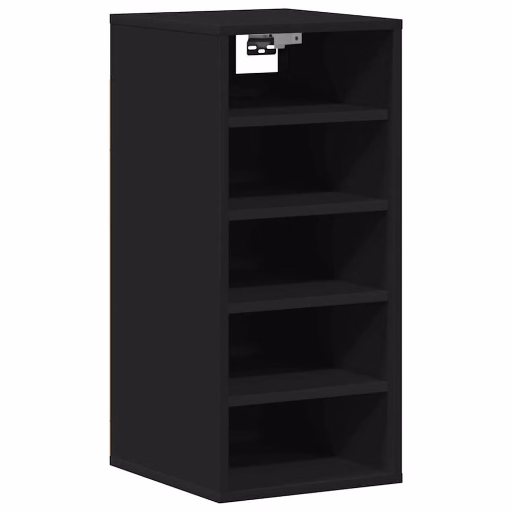 Berkfield Home Classic Shoe Cabinet in Black, W/D/H: 31.5 x 35 x 70 cm – 4
