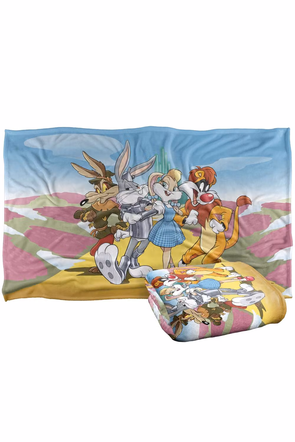 Warner Bros. Looney Tunes Wizard of Oz Silky Touch Super Soft Fluffy Throw Blanket, Multicolour, Large – 2