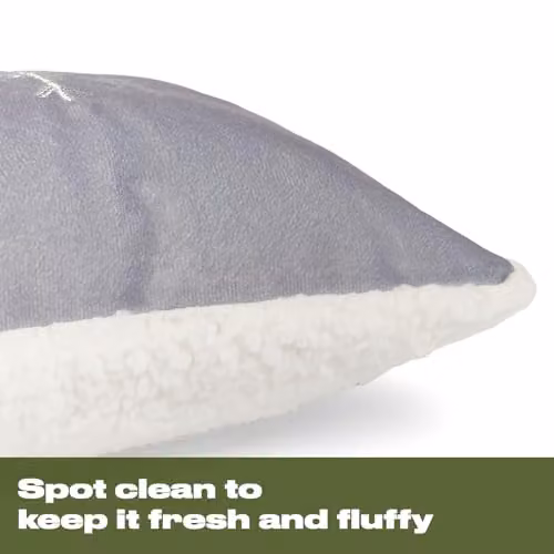 OHS Xmas Gonk Print Christmas Draught Excluder Cushion in Grey, W: 90 cm, H: 20 cm – 3