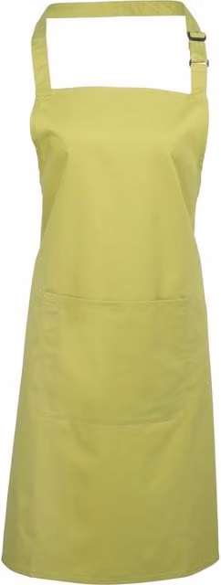 Premier Women's Bip Apron with Pocket in Green, Pack of 2