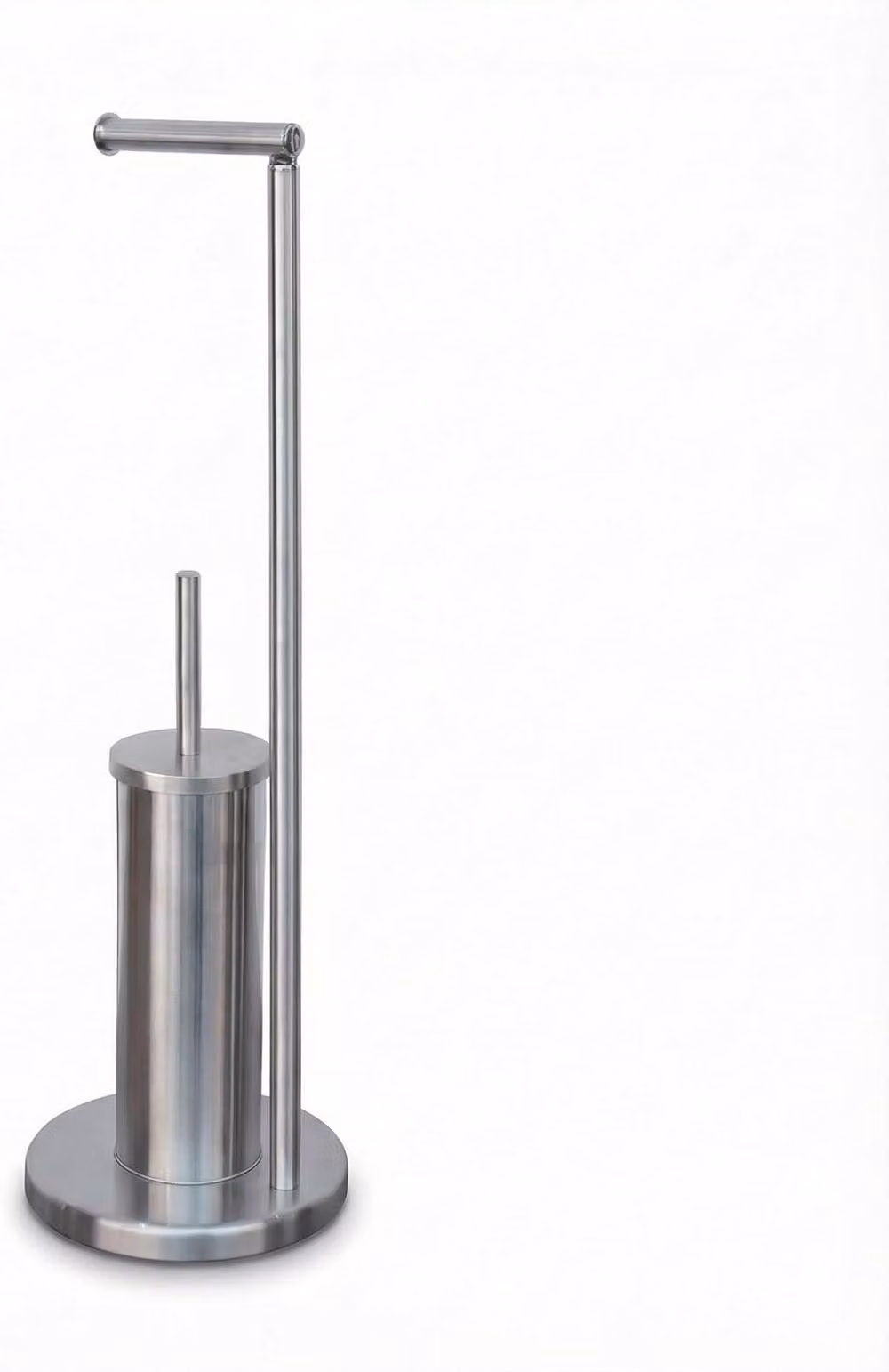 Alivio Freestanding Toilet Paper Holder and Toilet Brush Set in Grey, W: 20.5 cm, H: 67 cm – 2