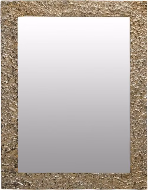 Fifty Five South Brussels Rectangular Vintage Wall Mirror in Silver and Gold Finish