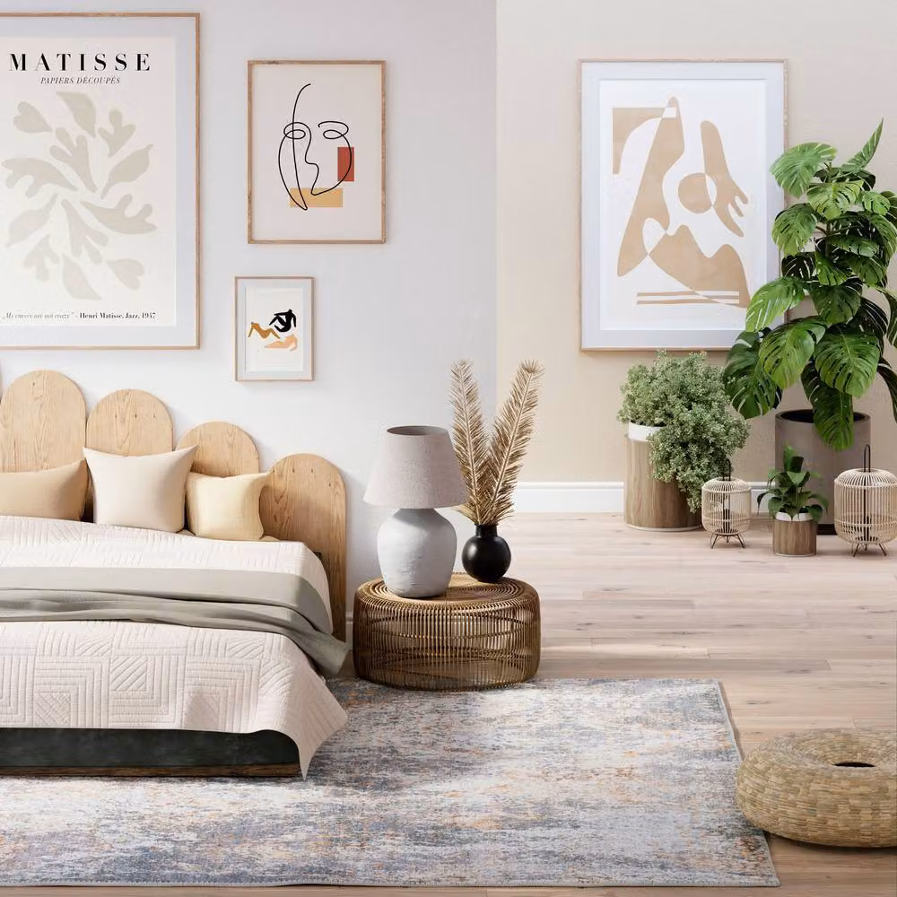 Kukoon Grey and Beige Abstract Modern Flatwoven Area Rug for Living Rooms and Hallways, W: 200 cm, D: 290 cm – 2