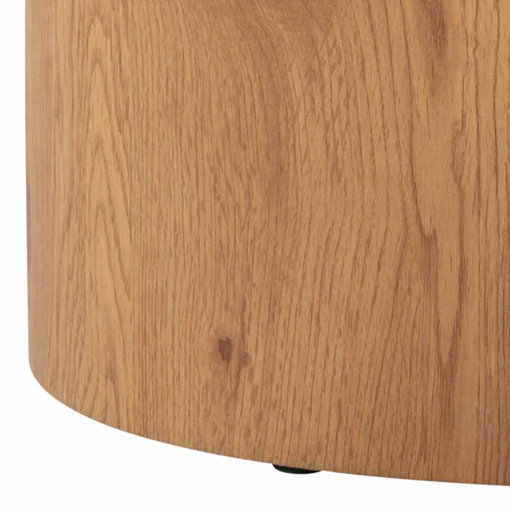 Wyld Haus Sendai Matt Natural Oak Effect Oval Coffee Table Set with Nested Tops – 3