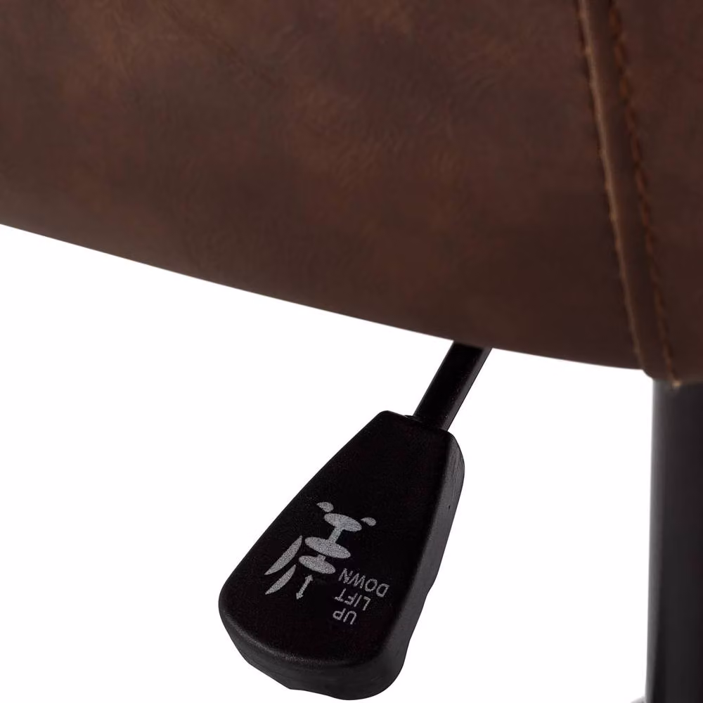 Cheshire Lochlan Executive Office Chair in Brown Faux Leather – 4