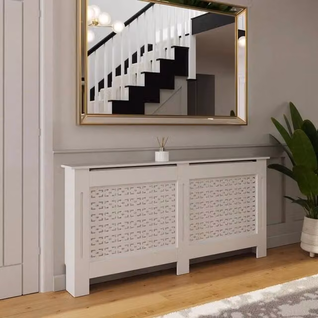 SPETLEK X-Large White MDF Radiator Cover