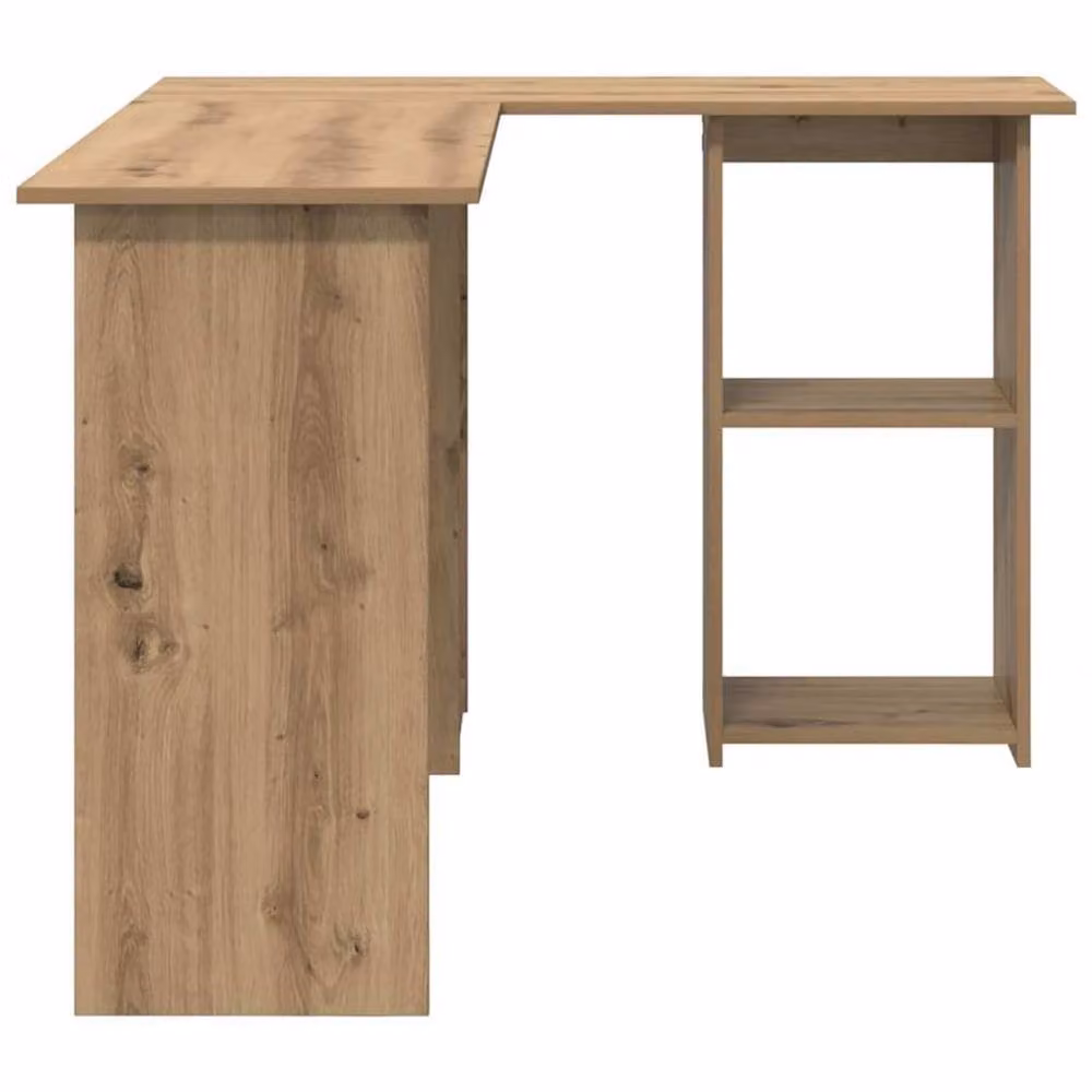 Berkfield Home Modern Artisan Oak Computer Desk in Light Brown – 4