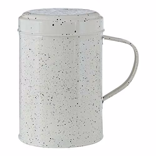 Orsina Sweet Heart Metal Flour Sifter in White or Black