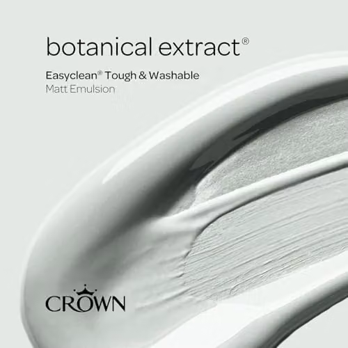 Crown EASYCLEAN Botanical Green Matt Water-Based Wall Paint, 2.5 l – 2
