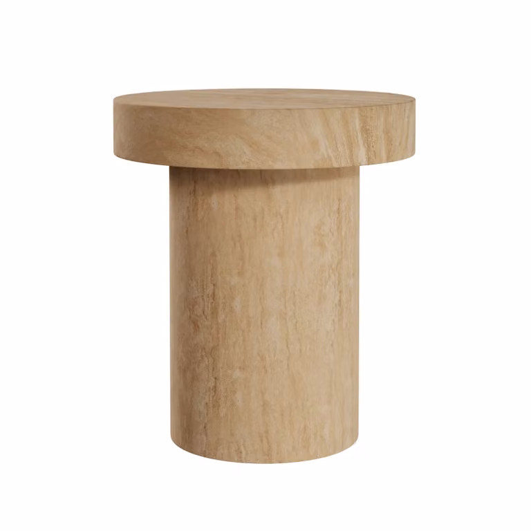 Dome Deco LONIA Side Table M in Beige Natural Stone