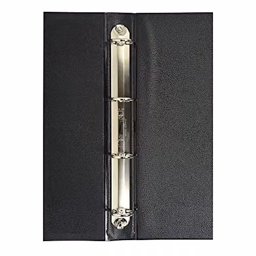 Exacompta Black FSC-Certified Ring Binder for Landscape A3 Documents with 4 O-Rings and 40mm Spine