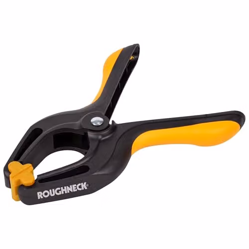 Roughneck Heavy-Duty Plastic Hand Clip, Black, 75mm