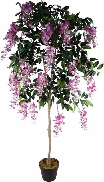 Pink Luxury Artificial Flowering Tabletop Tree with Plastic Leaves, Height: 70 cm and 150 cm