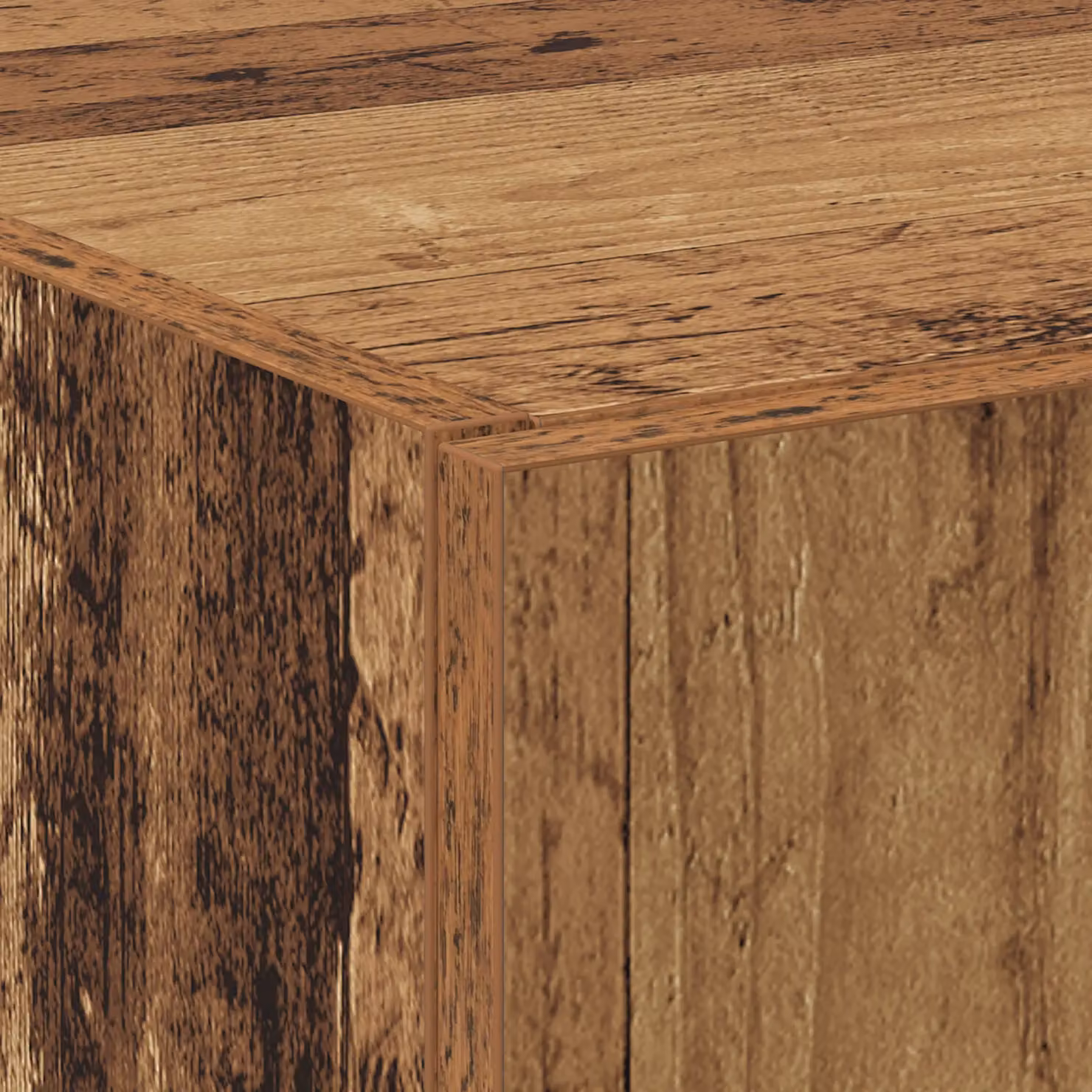 Berkfield Home Rustic Highboard in Brown, W/D/H: 60 x 32 x 153 cm – 4