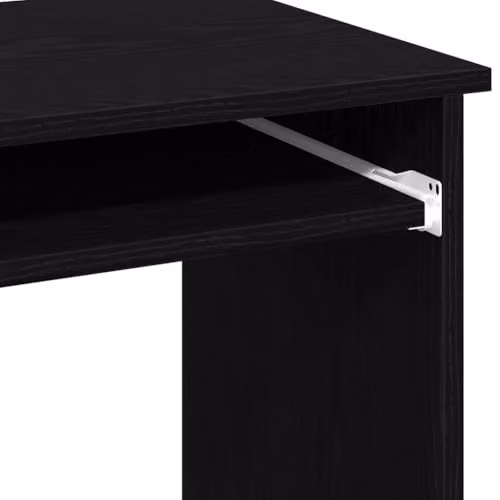vidaXL Modern Desk with Shelves in Black, W/D/H: 84 x 40 x 78 cm – 7