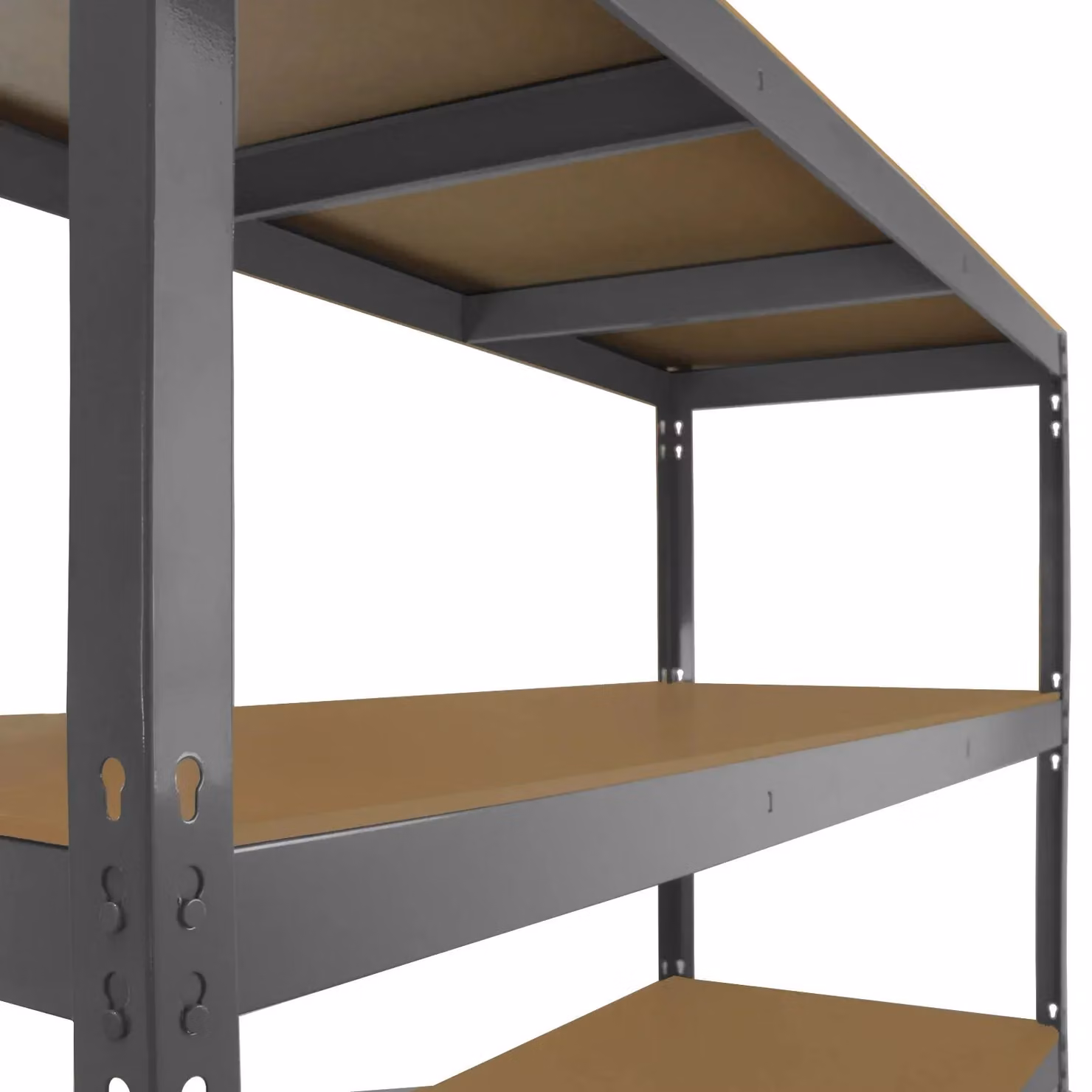 Monstershop Q-Rax Heavy Duty Storage Shelving, Grey, W: 160 cm, D: 60 cm – 3