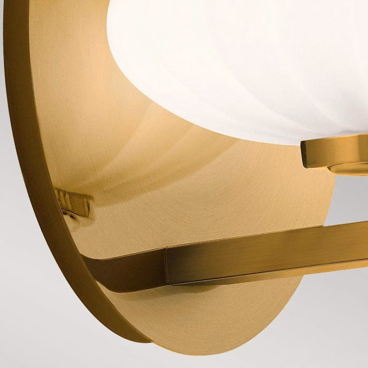 Kichler Pim Bathroom Wall Lamp in Gold/Brass with Warm White 3000K Light and IP44 Rating – 2