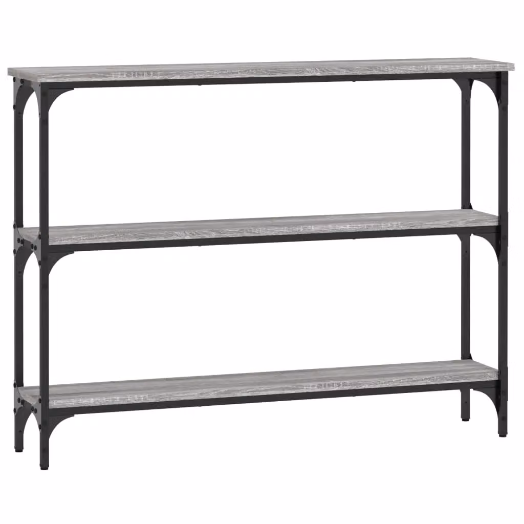 Berkfield Home Console Table in Grey Sonoma, W/D/H: 100 x 22.5 x 75 cm – 2
