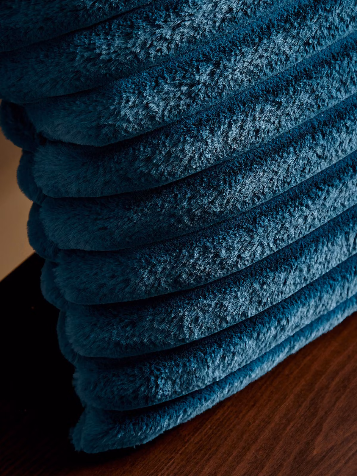 Catherine Lansfield Velvet Square Cushion in Petrol Blue, W/D/H: 45 x 45 x 45 cm – 2