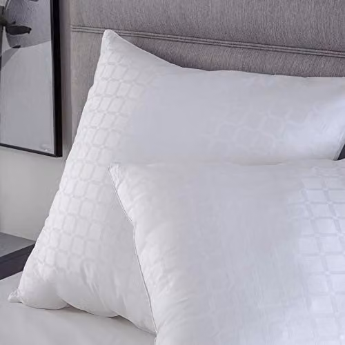 Belledorm Hotel Suite Premium Microfibre Hypoallergenic Square Pillow, White, W/D/H: 65 x 65 x 1 cm