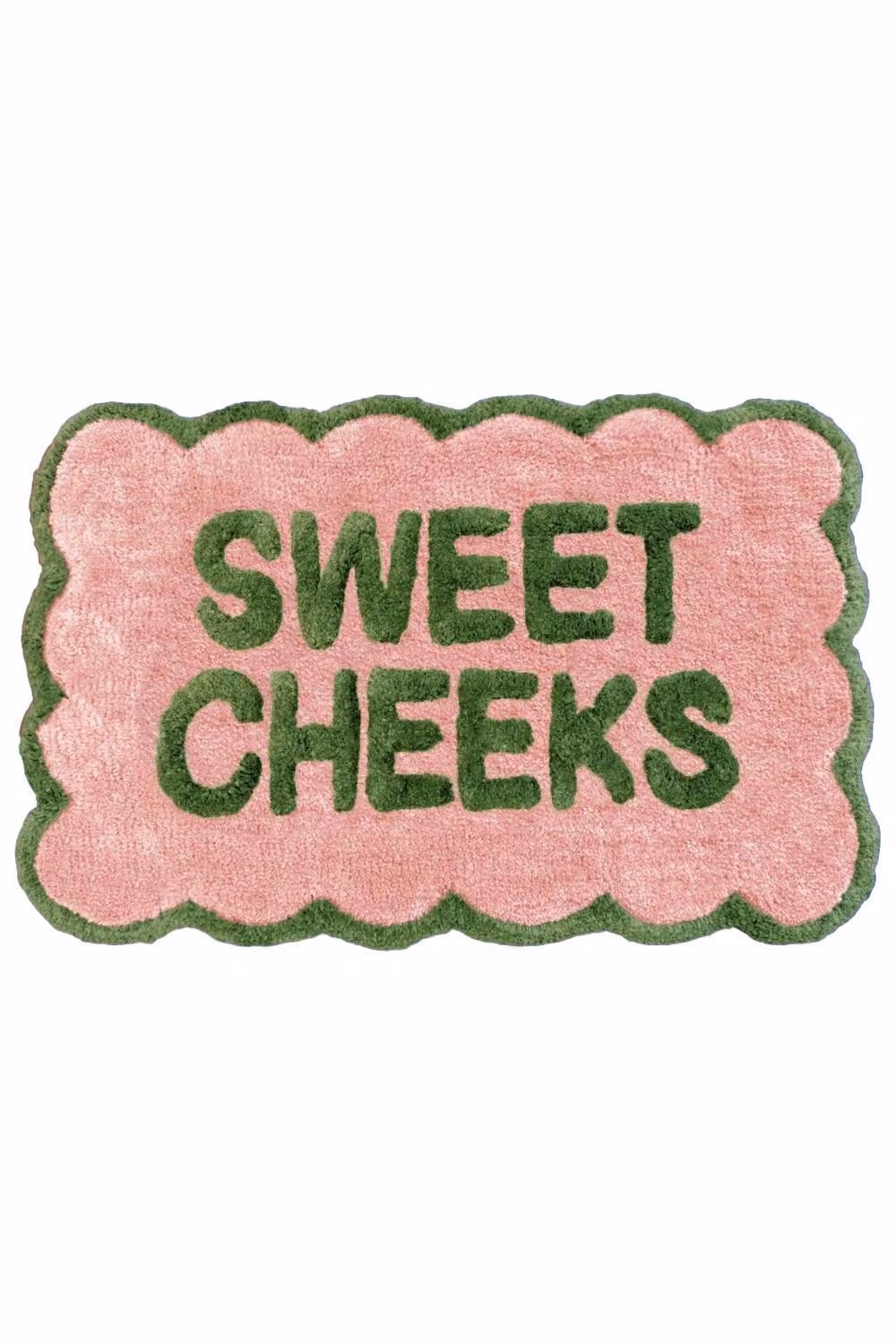 Mooky Mats Sweet Cheeks Scalloped Pink Bath Mat – 2