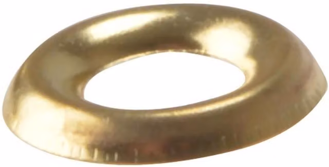 Forgefix Polished Brass Flat Screw Cup Washers