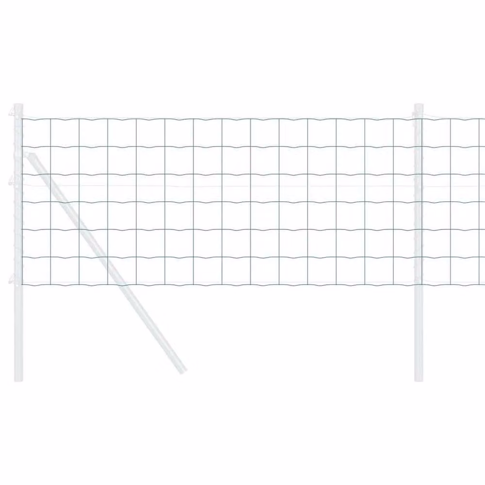 Berkfield Home Euro Fence Green PVC-Coated Steel Rectangular Fencing, H: 0.6 m x W: 25 m – 2