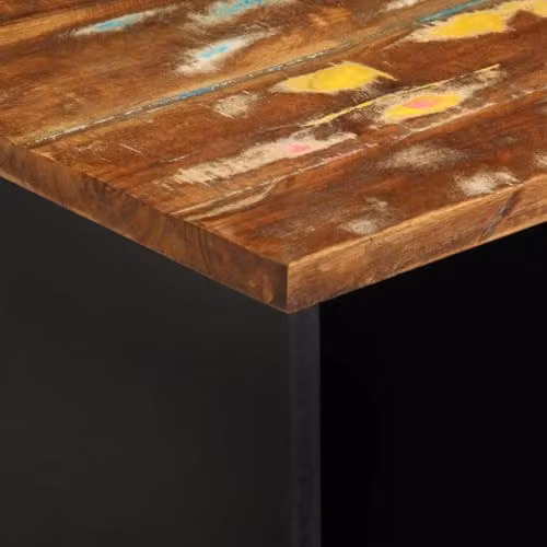vidaXL TV Cabinet in Brown Mango and Engineered Wood, W/D/H: 80 x 33 x 46 cm – 7