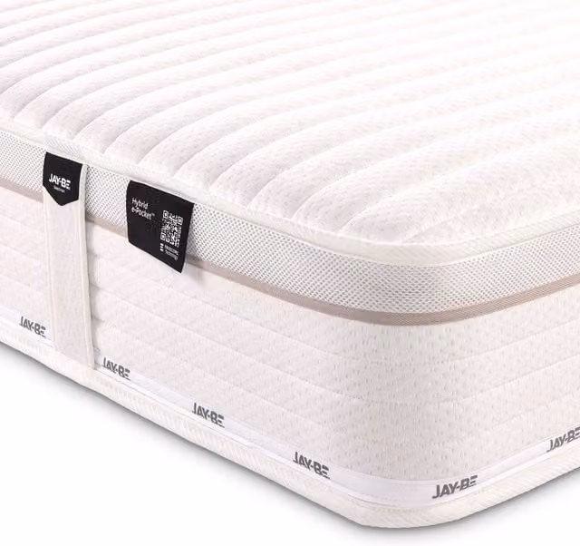 Jay-Be Truecore Hybrid 2000 Pocket Sprung Mattress, White, W/D/H: 180 x 200 cm