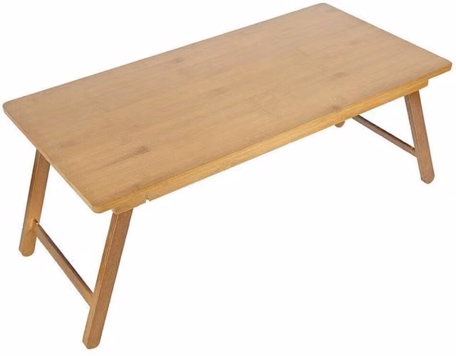 KORVIXA Natural Bamboo Foldable Tatami Coffee Table, W/D/H: 67 x 34.3 x 27 cm – 1