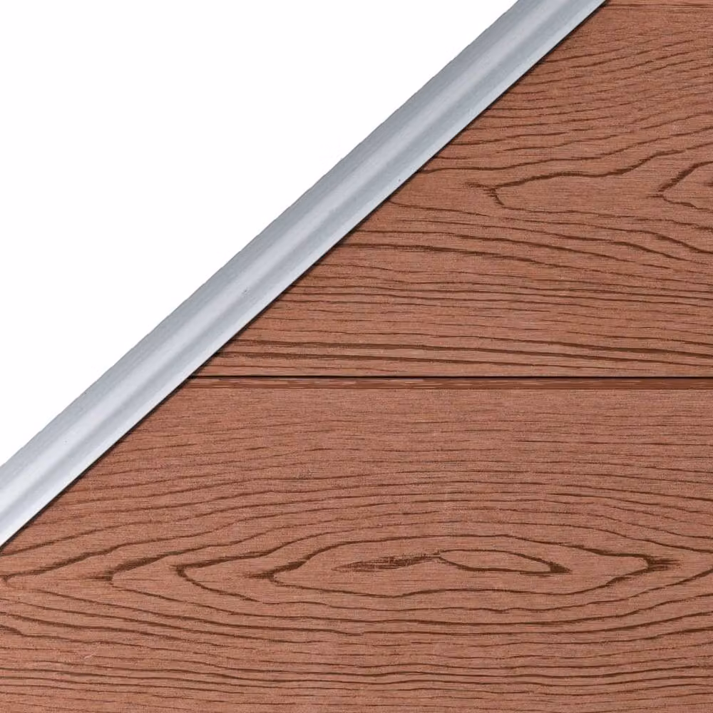 Berkfield Home Brown WPC Fence Panel W: 95 cm, H: 105-180 cm – 3
