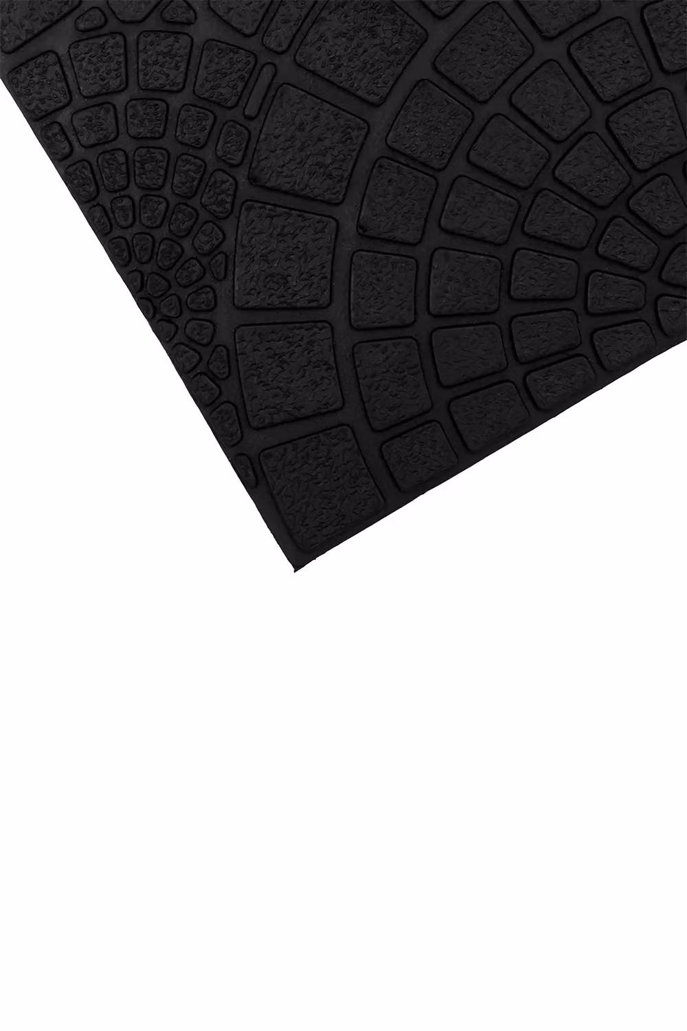 JVL Mosaic Black Rubber Scraper Doormat W: 45 cm, D: 75 cm – 9