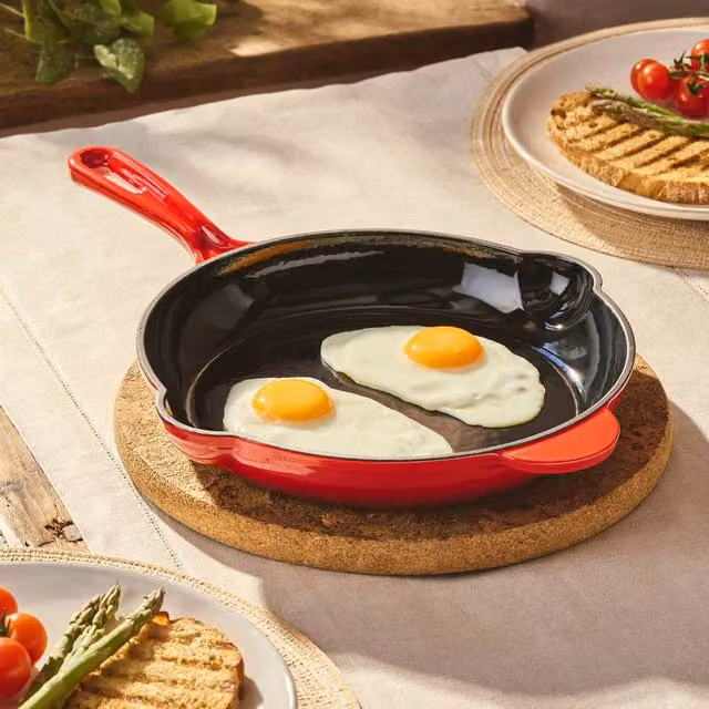 Cooks Professional Red Enamelled Cast Iron 26cm Frying Pan – 1