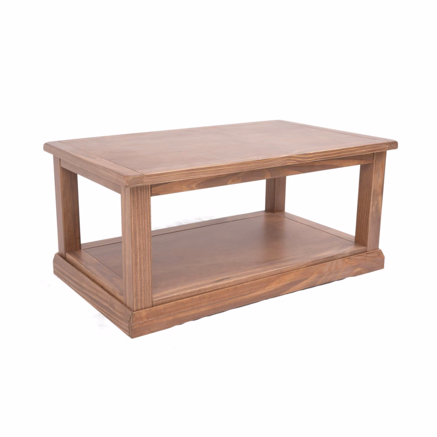 Cabinet Bits Rectangular Pine Coffee Table in Brown, H45 x W100 x D60 cm – 2