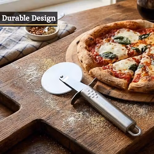 Orsina Stainless Steel Pizza Cutter in Silver – 4