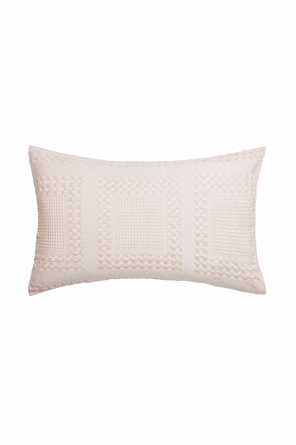 Murmur Maeve Waffle Cotton Duvet Cover and Pillowcase Set, Pink, W/D/H: 140 x 200 cm – 2
