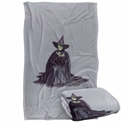 LOGOVISION The Wizard Of Oz Wicked Witch Melting Super Soft Fleece Throw Blanket, Multicolour, W/D/H: 91 x 147 cm – 1