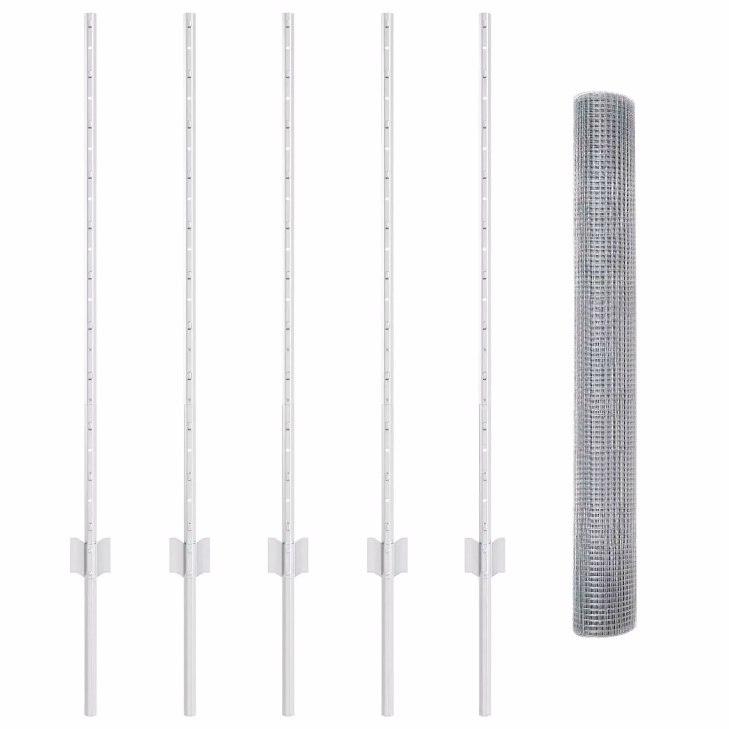 Berkfield Home Set of 2 Galvanised Steel Chicken Wire Fence in Silver – 2