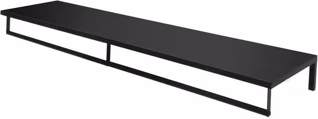 FORGEVIO Industrial Heavy Duty Wall Mounted Pipe Clothes Rail in Black, Width: 50 cm – 1