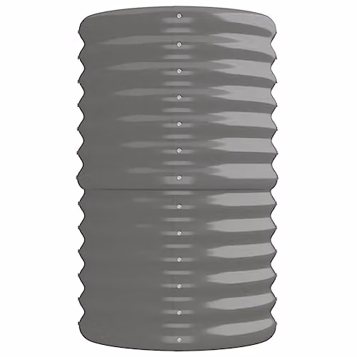 vidaXL Grey Steel Raised Garden Bed for Vegetable, Herb or Ornamental Gardens, W/D/H: 224 x 40 x 68 cm – 3