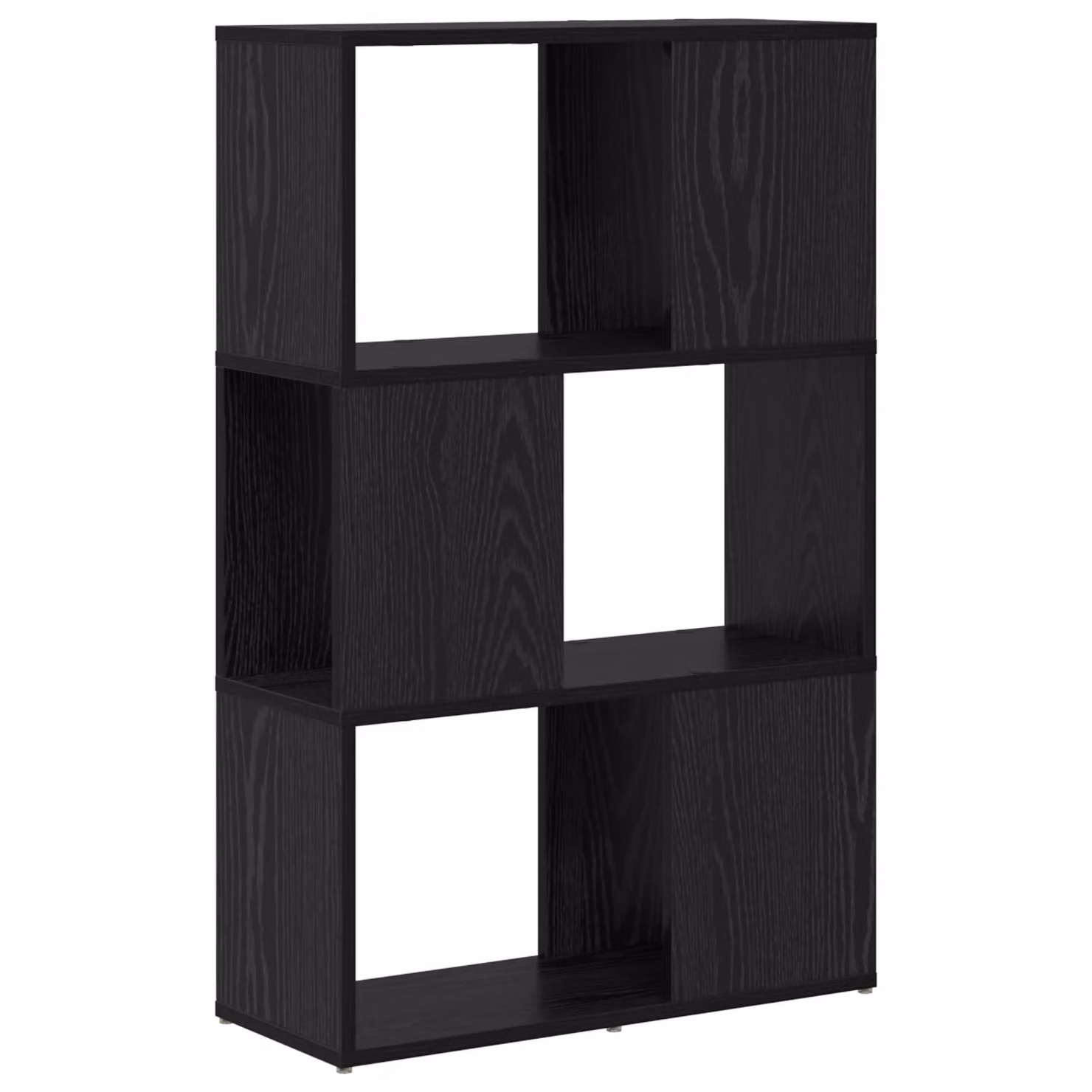 Berkfield Modern Black Oak Home Entertainment Centre, W/D/H: 60 x 24 x 94 cm – 3