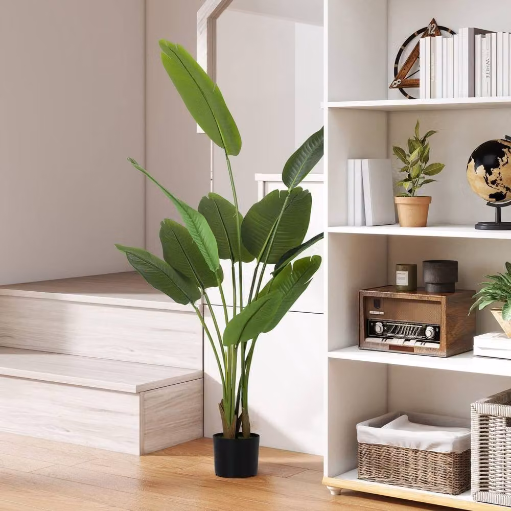 Wyld Haus Nozizi 160cm Tall Artificial Bird of Paradise Plant in Green – 3