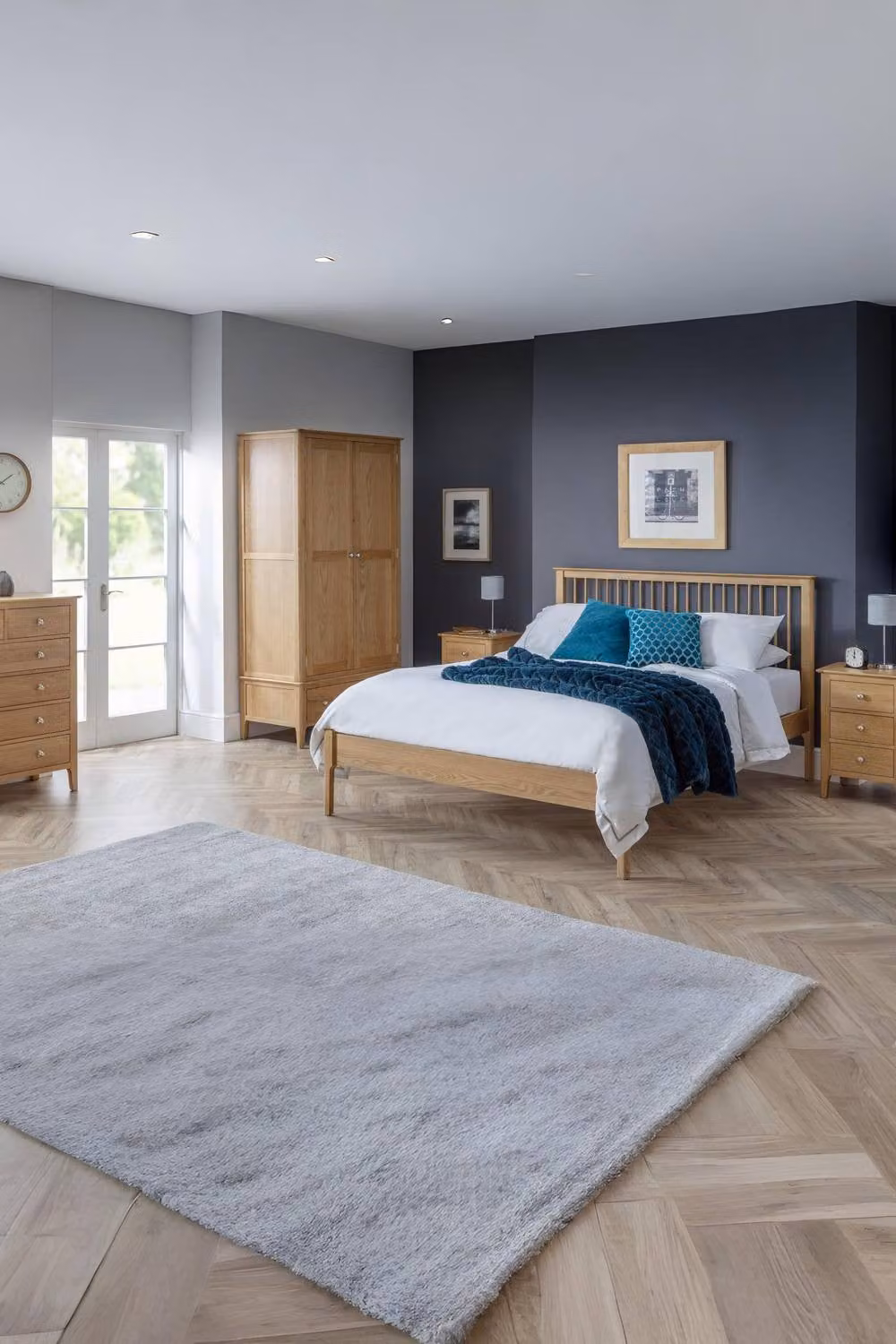 Julian Bowen Cotswold 2 Door 1 Drawer Wardrobe in Oak – 2